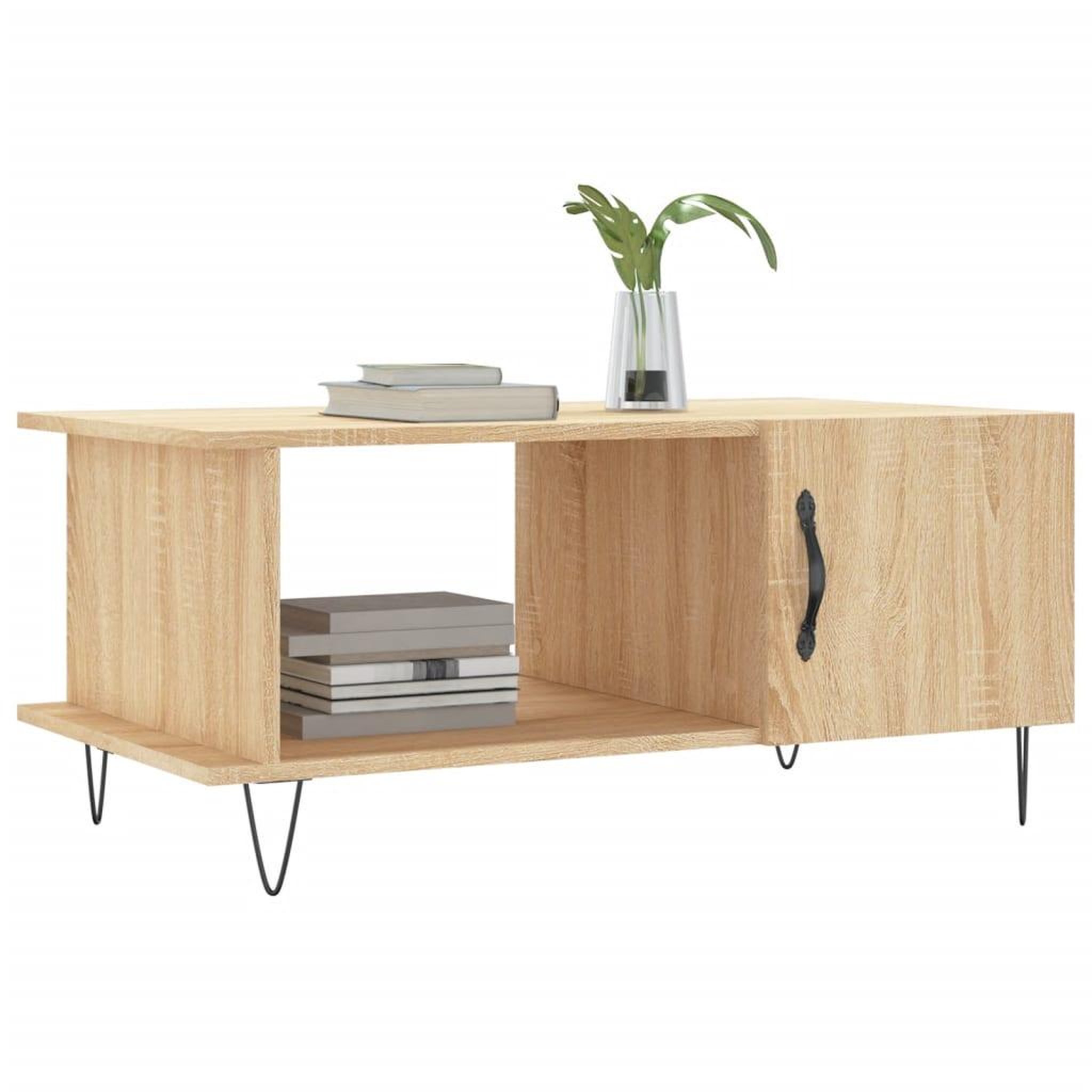 Voir la diapositive 3 : VIDAXL Table basse chene sonoma 90x50x40 cm bois d'ingenierie