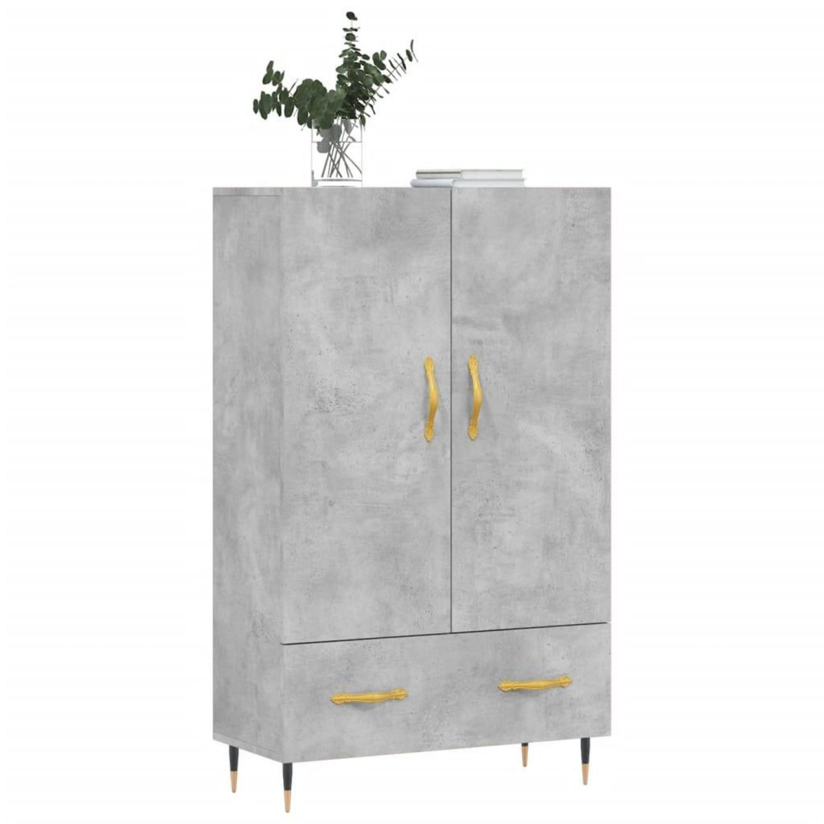 VIDAXL Buffet haut gris beton 69,5x31x115 cm bois d'ingenierie