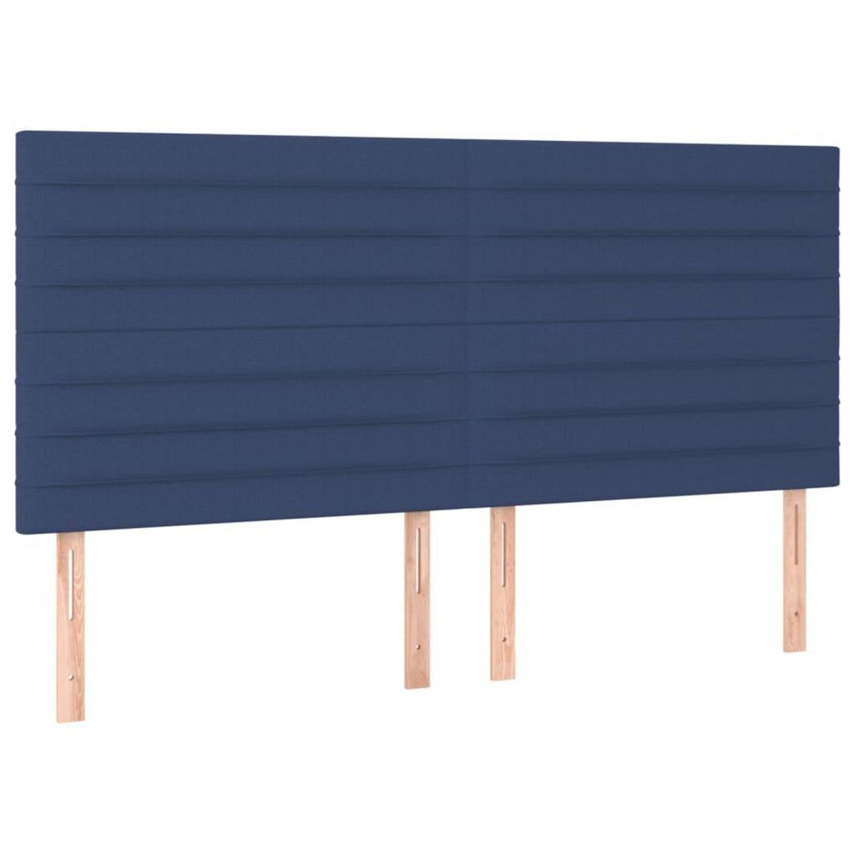 VIDAXL Tete de lit a LED Bleu 200x5x118/128 cm Tissu