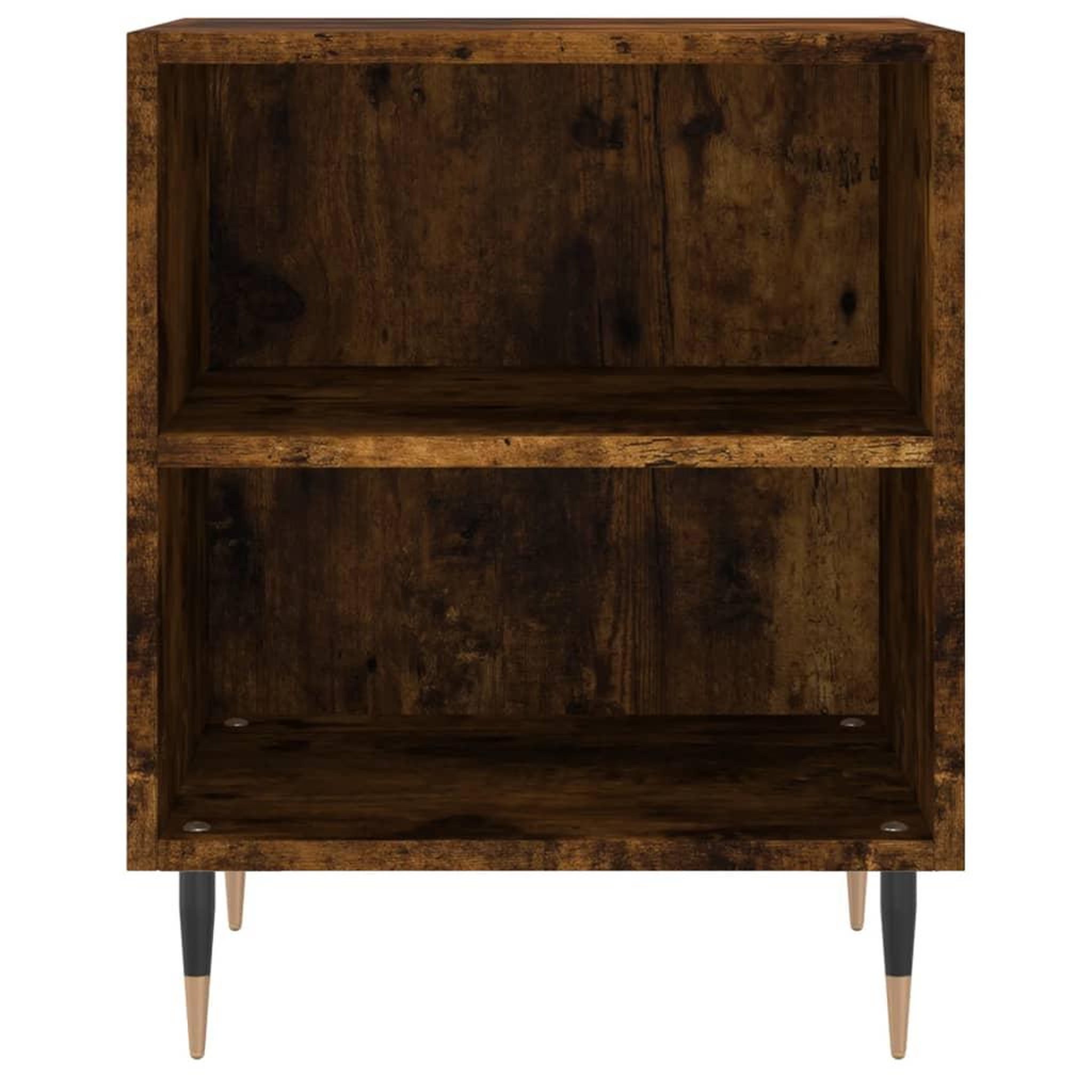 Voir la diapositive 5 : VIDAXL Tables de chevet 2 pcs chene fume 40x30x50 cm bois d'ingenierie