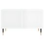 Voir la diapositive 4 : VIDAXL Table basse Blanc brillant 60x50x36,5 cm Bois d'ingenierie