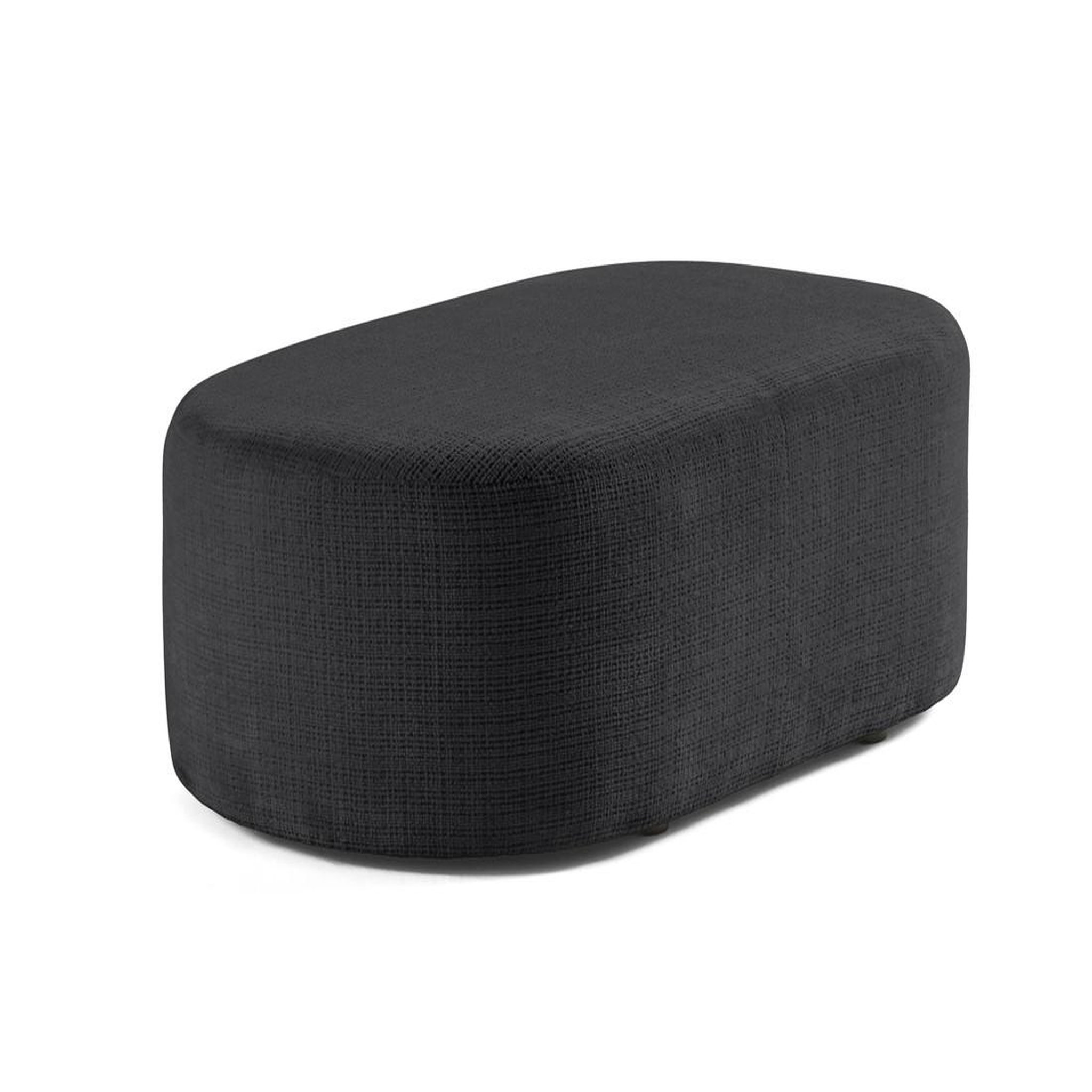 Voir la diapositive 3 : BEST MOBILIER Miro - pouf en velours texturé
