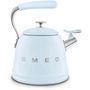 Voir la diapositive 3 : SMEG Bouilloire Sifflante 2.3L Bleu Pastel