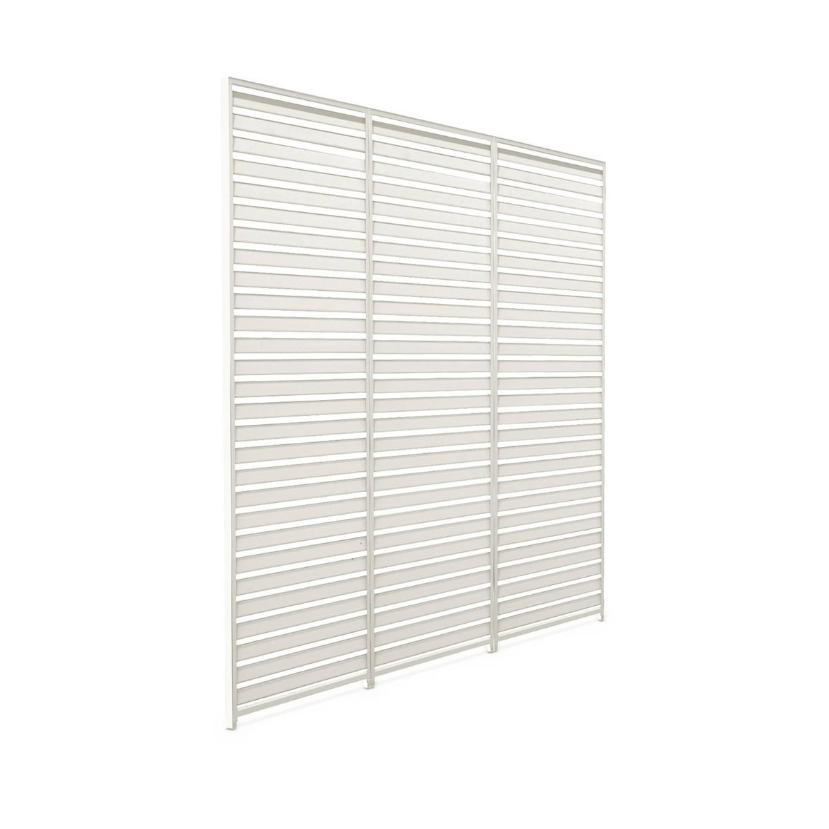 SWEEEK Lot de 3 persiennes 130cm pour pergola bioclimatique aluminium 4x3m Triomphe