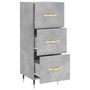 Voir la diapositive 5 : VIDAXL Buffet Gris beton 34,5x34x90 cm Bois d'ingenierie