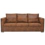 Voir la diapositive 2 : VIDAXL Canape a 3 places 191 x 73 x 82 cm Cuir daim artificiel