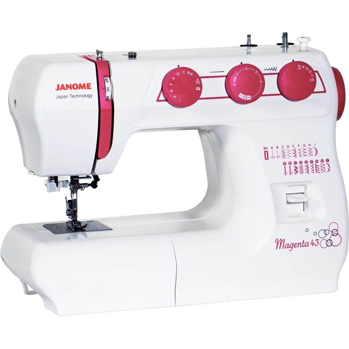 Janome Machine à coudre Magenta 43
