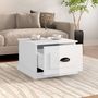 Voir la diapositive 3 : VIDAXL Table basse blanc brillant 50x50x35 cm bois d ingénierie