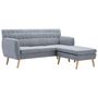 Voir la diapositive 2 : VIDAXL Canape d'angle revetement en tissu 171,5x138x81,5 cm gris clair