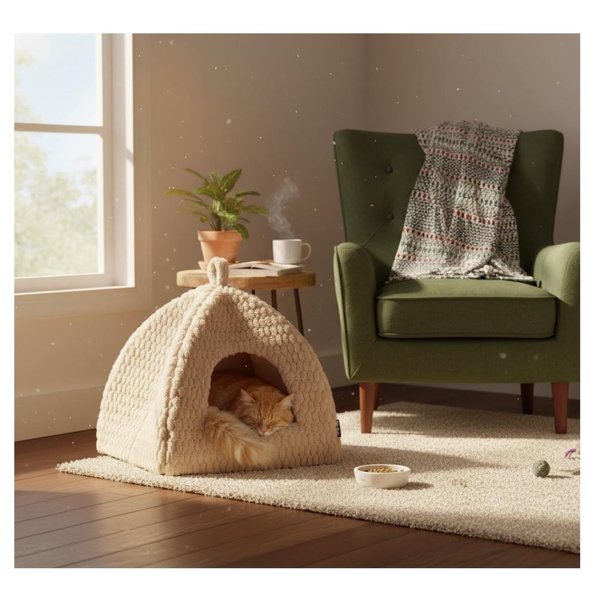 Voir la diapositive 3 : Eden Igloo pour chat naya