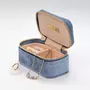 SLOYA Mini boîte à bijoux velours bleu horizon