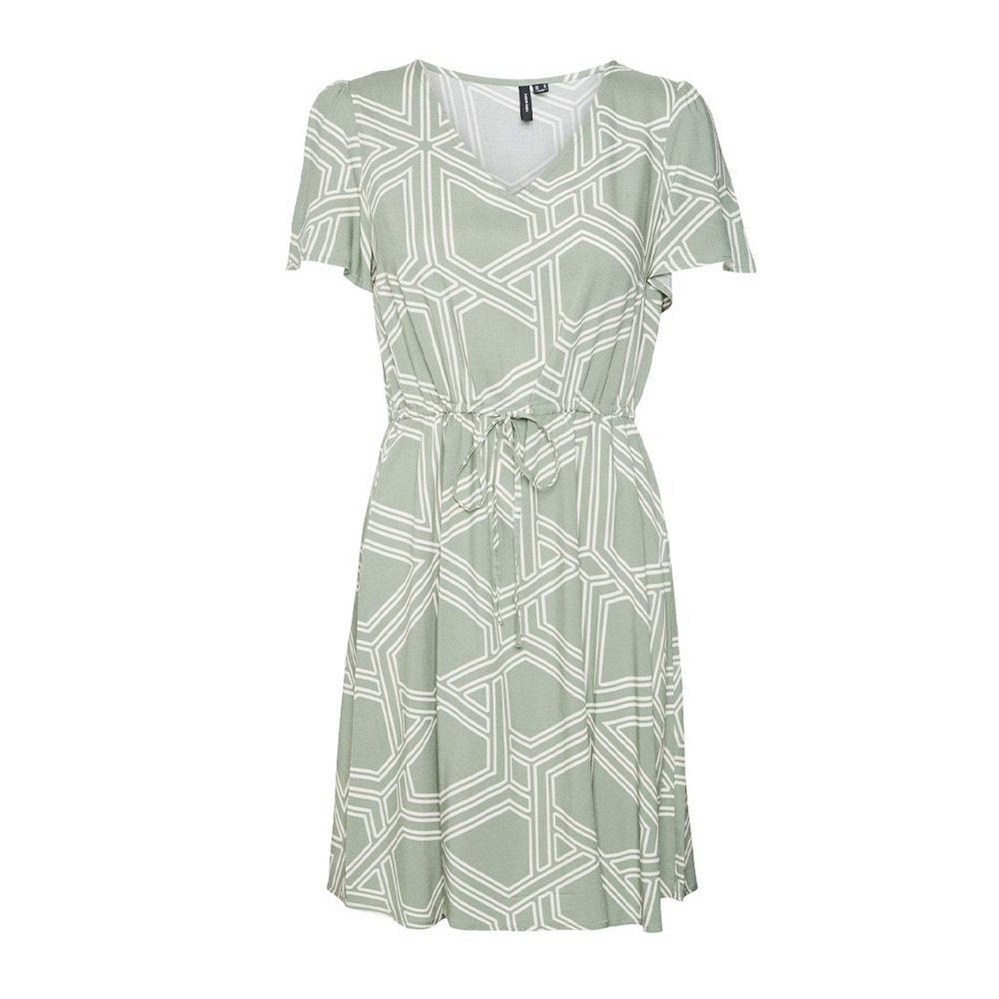 Vero Moda Robe Blanc/Vert Femme Vero Moda Vmeasy Joy