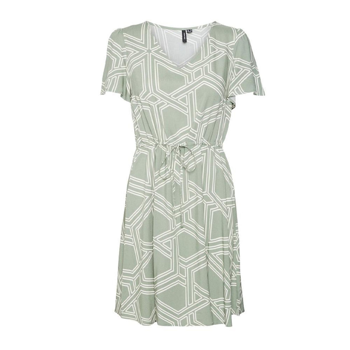 Vero Moda Robe Blanc/Vert Femme Vero Moda Vmeasy Joy