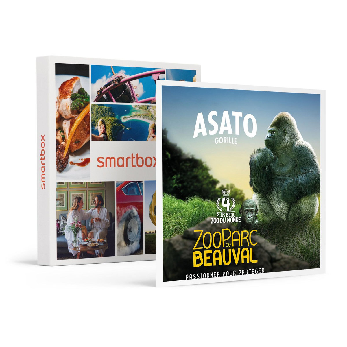 Smartbox Billets pour le ZooParc de Beauval 2026 : 2 entrées adulte et 1 entrée enfant pour 2 journées - Coffret Cadeau Multi-thèmes