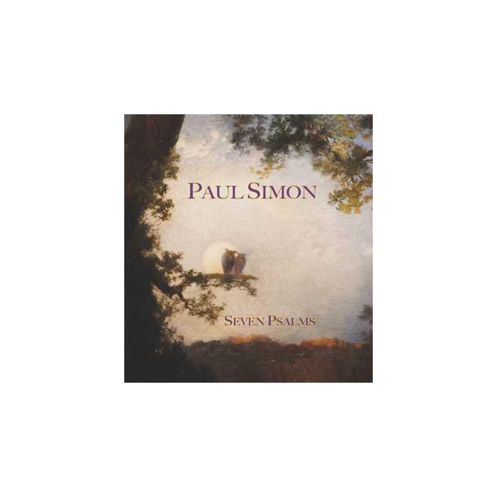 Vinyle lp 33 tours paul simon – seven psalms, album une galette, enregistré sur instruments acoustiques