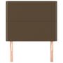 Voir la diapositive 3 : VIDAXL Tetes de lit 2 pcs Marron Fonce 100x5x78/88 cm Tissu