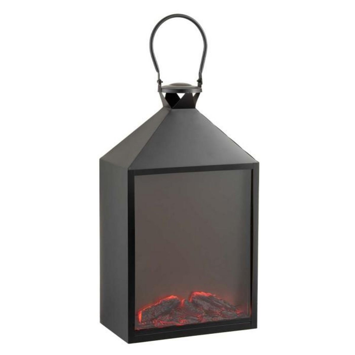 Paris Prix Lanterne Cheminée Design  Led  68cm Noir