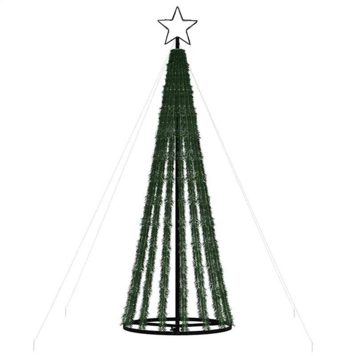 VIDAXL Sapin de Noël à LED 275 LED bleu 180 cm