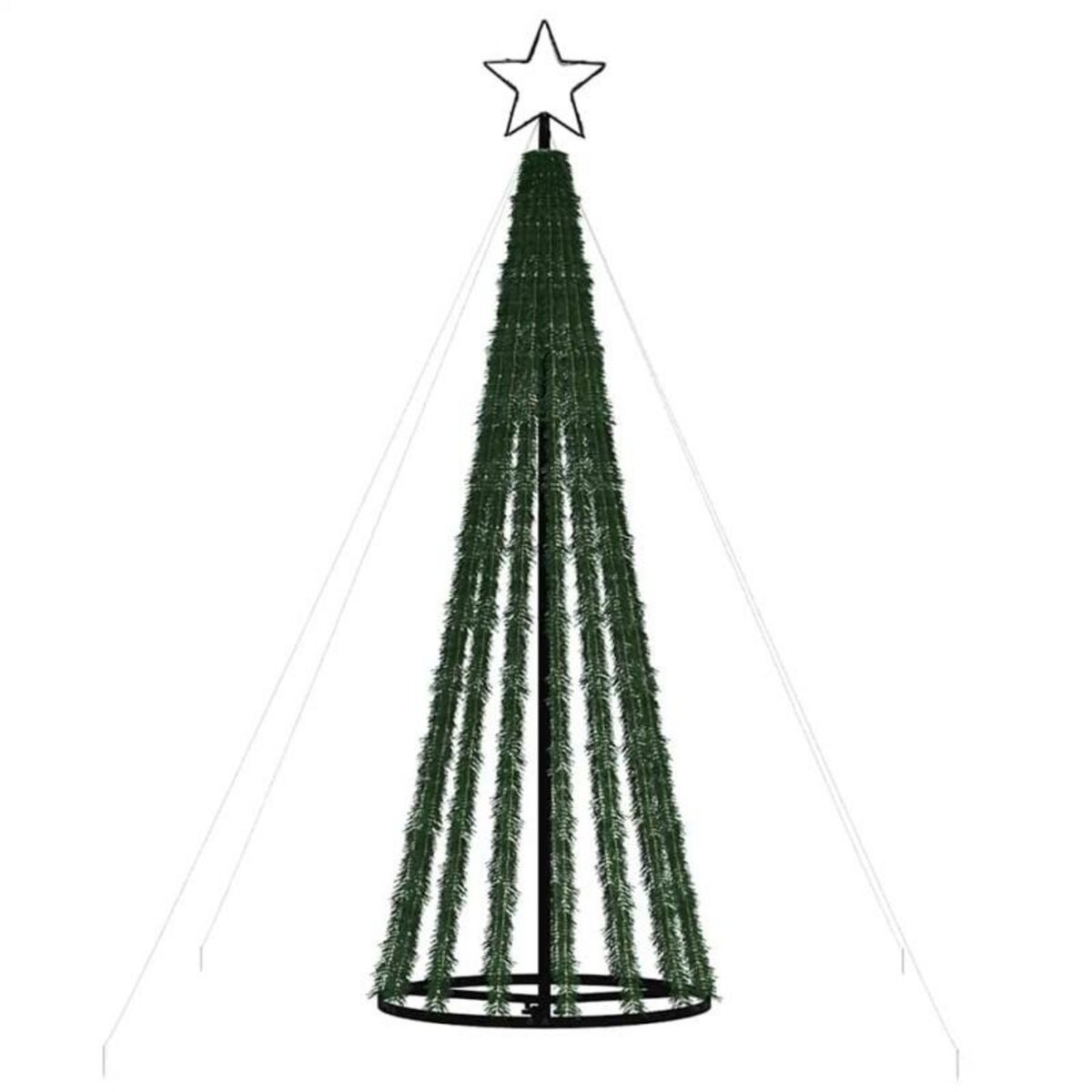 VIDAXL Sapin de Noël à LED 275 LED bleu 180 cm