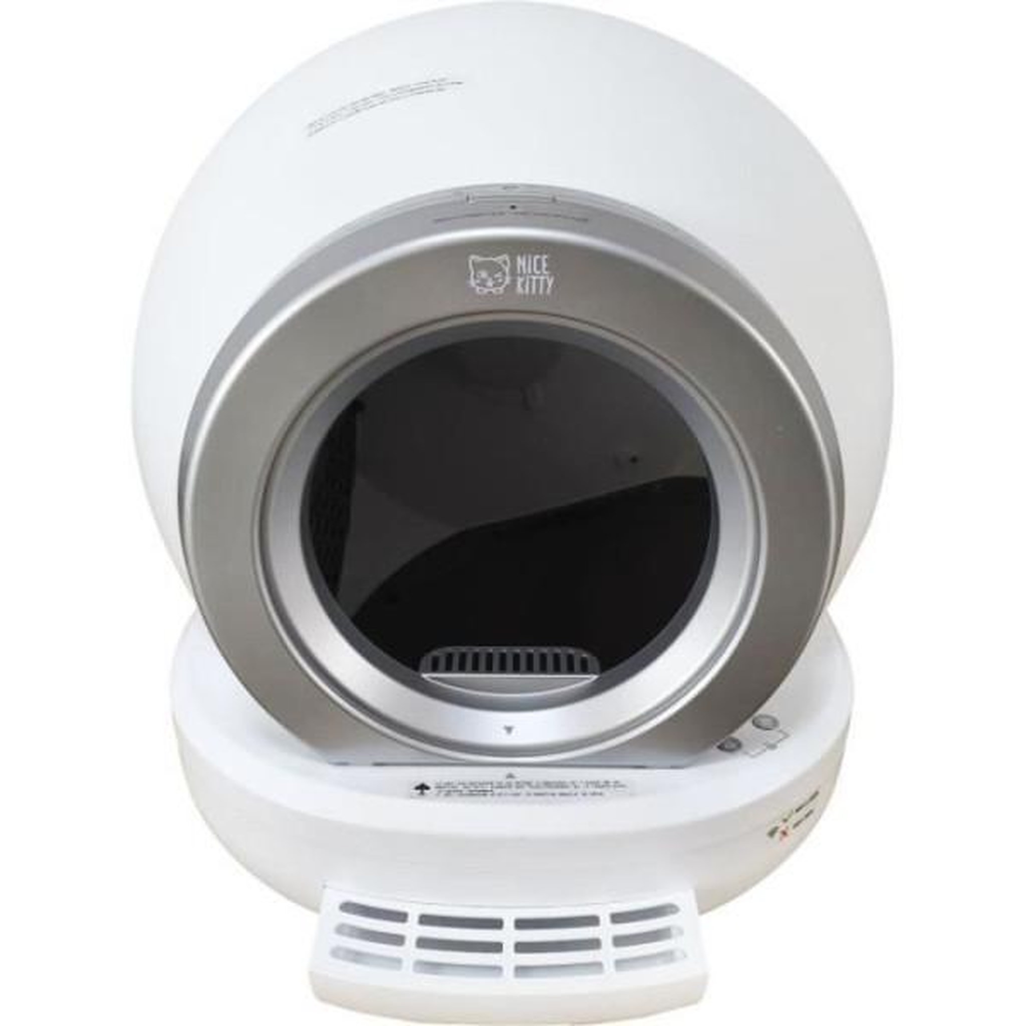 Voir la diapositive 2 : MARKET24 Nice kitty - litiere autonettoyante pour chats 65 l démontable et lavable - connectivité bluetooth - 57*50*53 cm