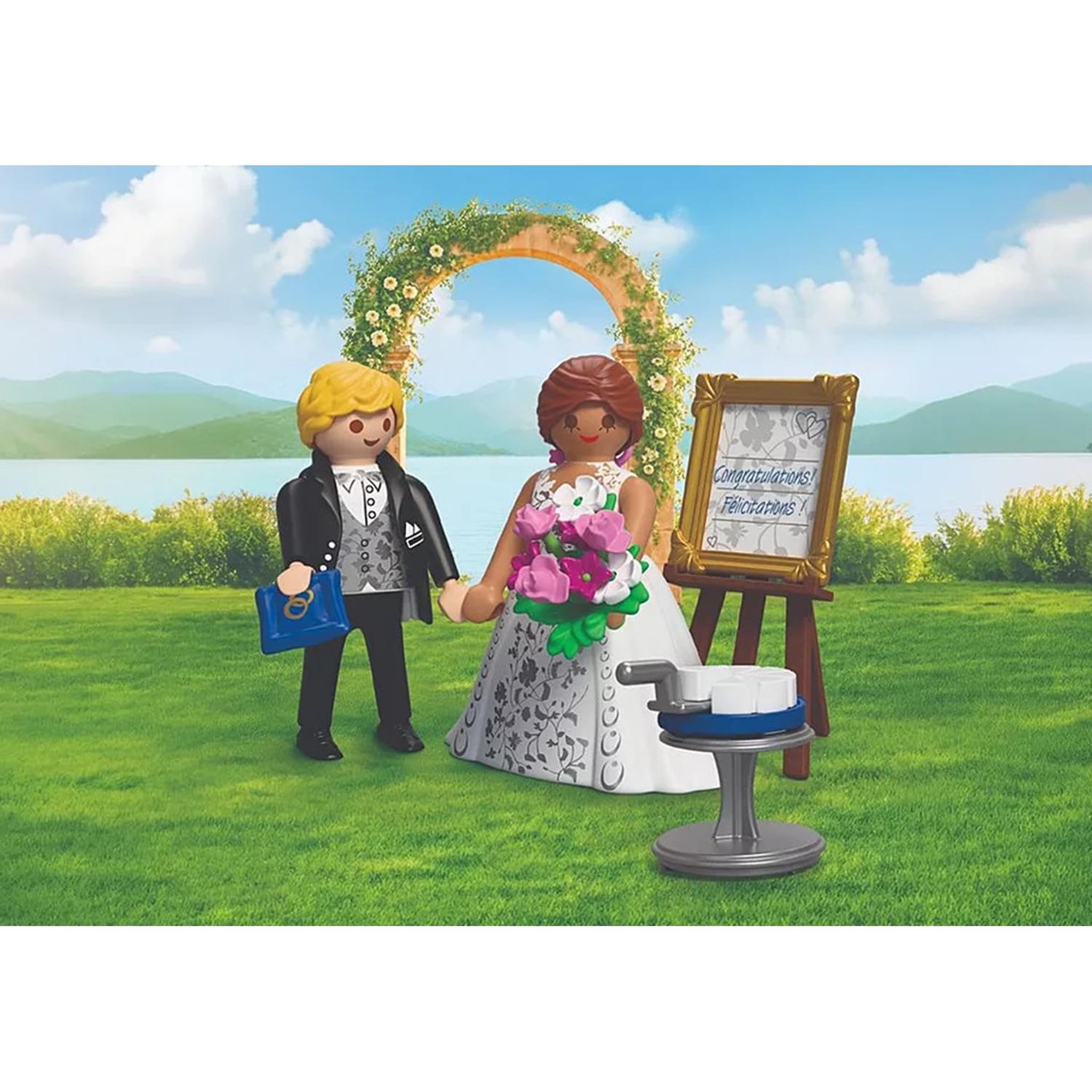 Voir la diapositive 4 : PLAYMOBIL Félicitations - mariés