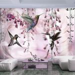 Paris Prix Papier Peint  Flying Hummingbirds Pink. Coloris disponibles : Multicolore