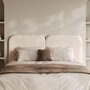 Voir la diapositive 2 : Rendez vous déco Tête de lit en tissu blanc 160 cm-Etna