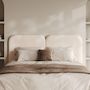 Voir la diapositive 2 : Rendez vous déco Tête de lit en tissu blanc 160 cm-Etna