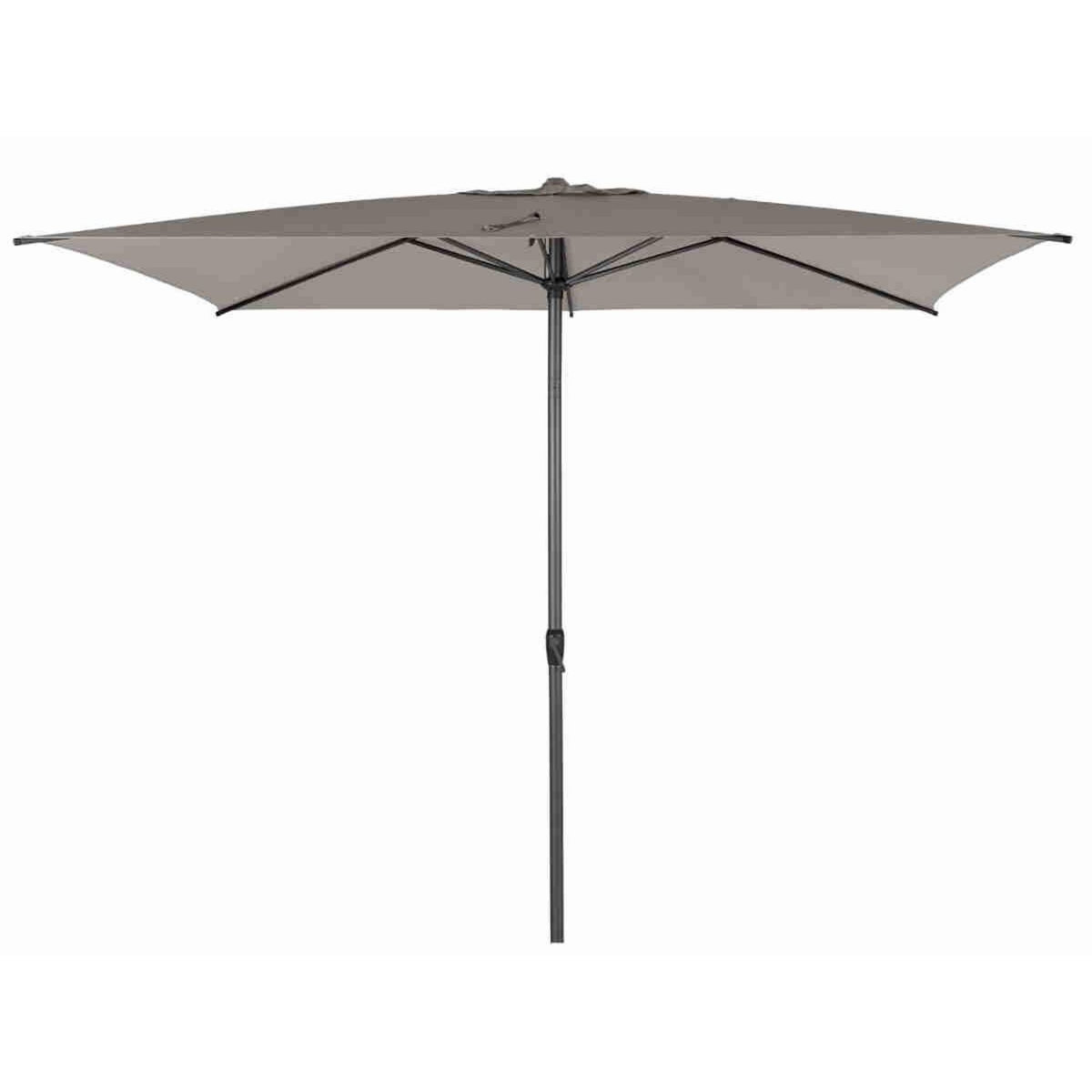 HESPERIDE Parasol droit rectangulaire Loompa Taupe - 3 x 2 m - Hespéride