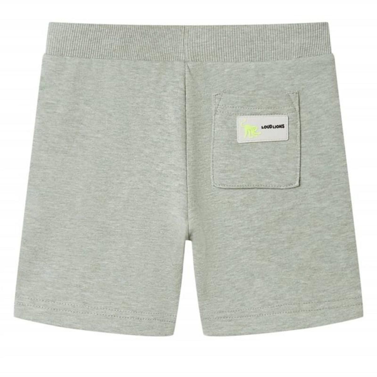 VIDAXL Short pour enfants avec cordon de serrage mélange kaki clair 128