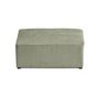 Voir la diapositive 6 : BEST MOBILIER Topaze - pouf - en velours côtelé plat