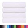 Voir la diapositive 2 : VIDAXL Essuie mains 4 pcs blanc 50x100 cm 360 g m² 100% coton