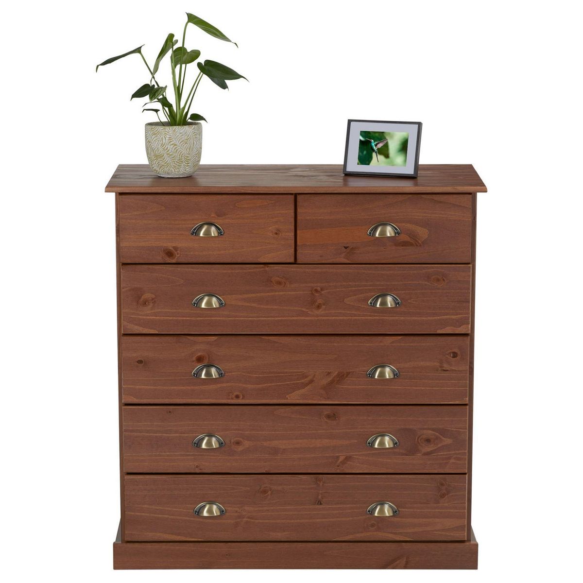 IDIMEX Commode PARIS en pin massif, 6 tiroirs