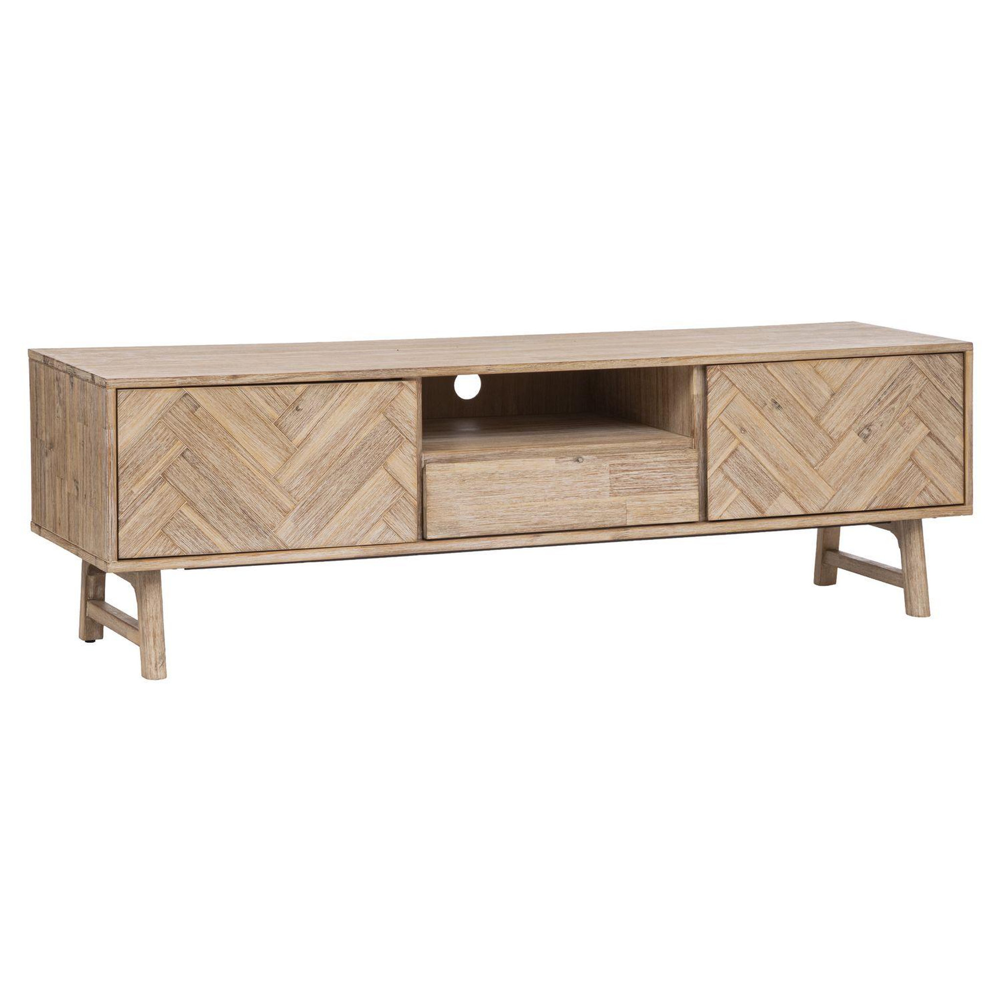 ATMOSPHERA Meuble tv 2 portes et 1 tiroir aeris en bois - beige