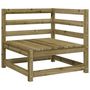 Voir la diapositive 4 : VIDAXL Canapé d angle de jardin avec coussins bois de pin imprégné
