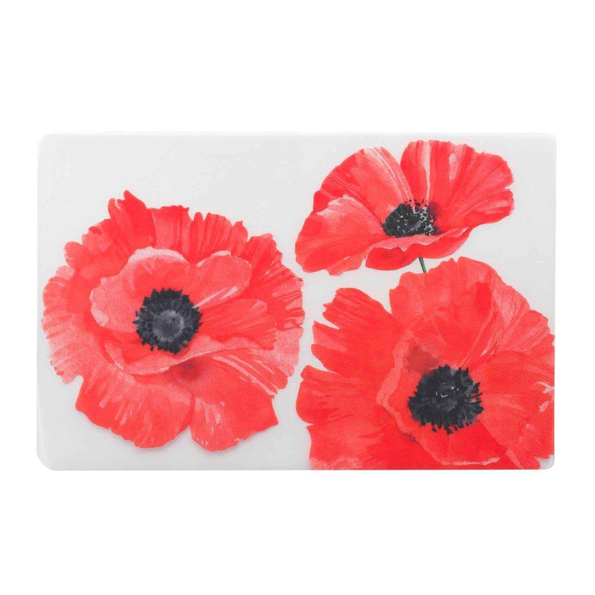 Douceur d'Intérieur Set de table imprimé  flower  28x44cm rouge