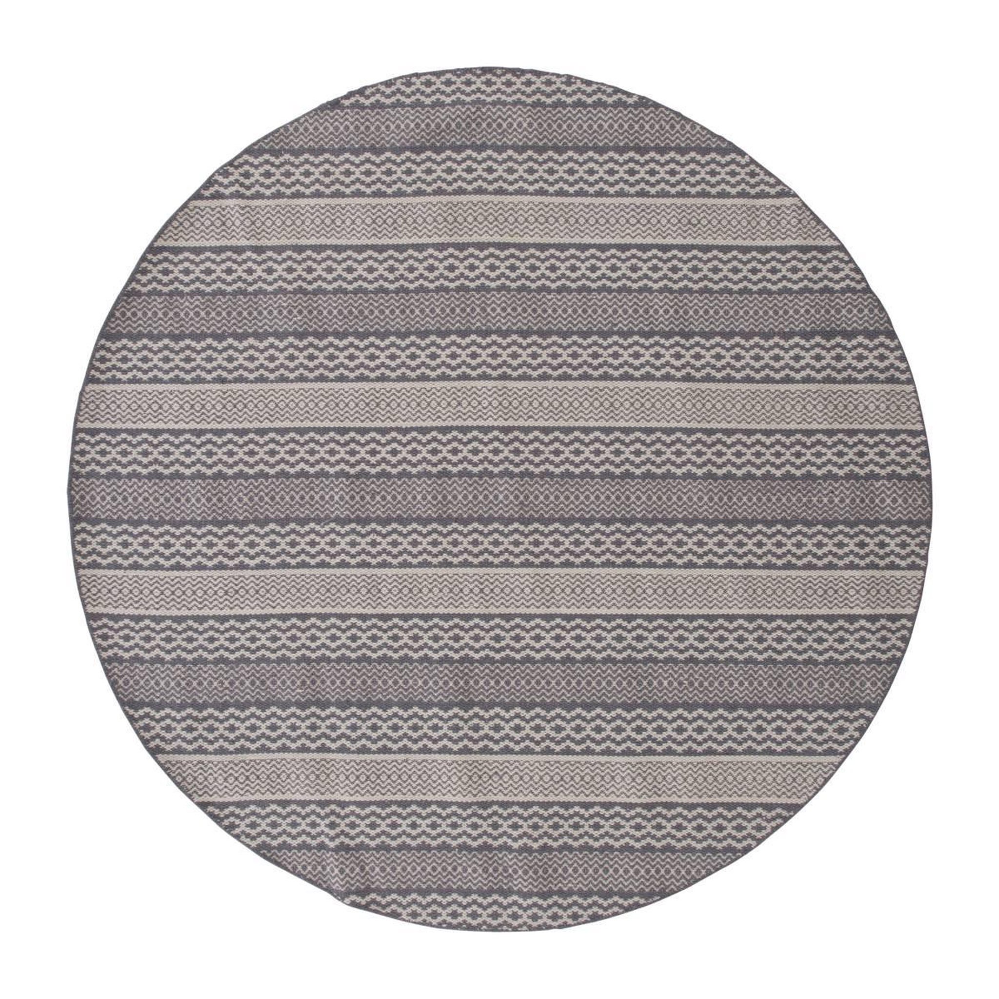Paris Prix Tapis rond imprimé  sishu  200cm gris
