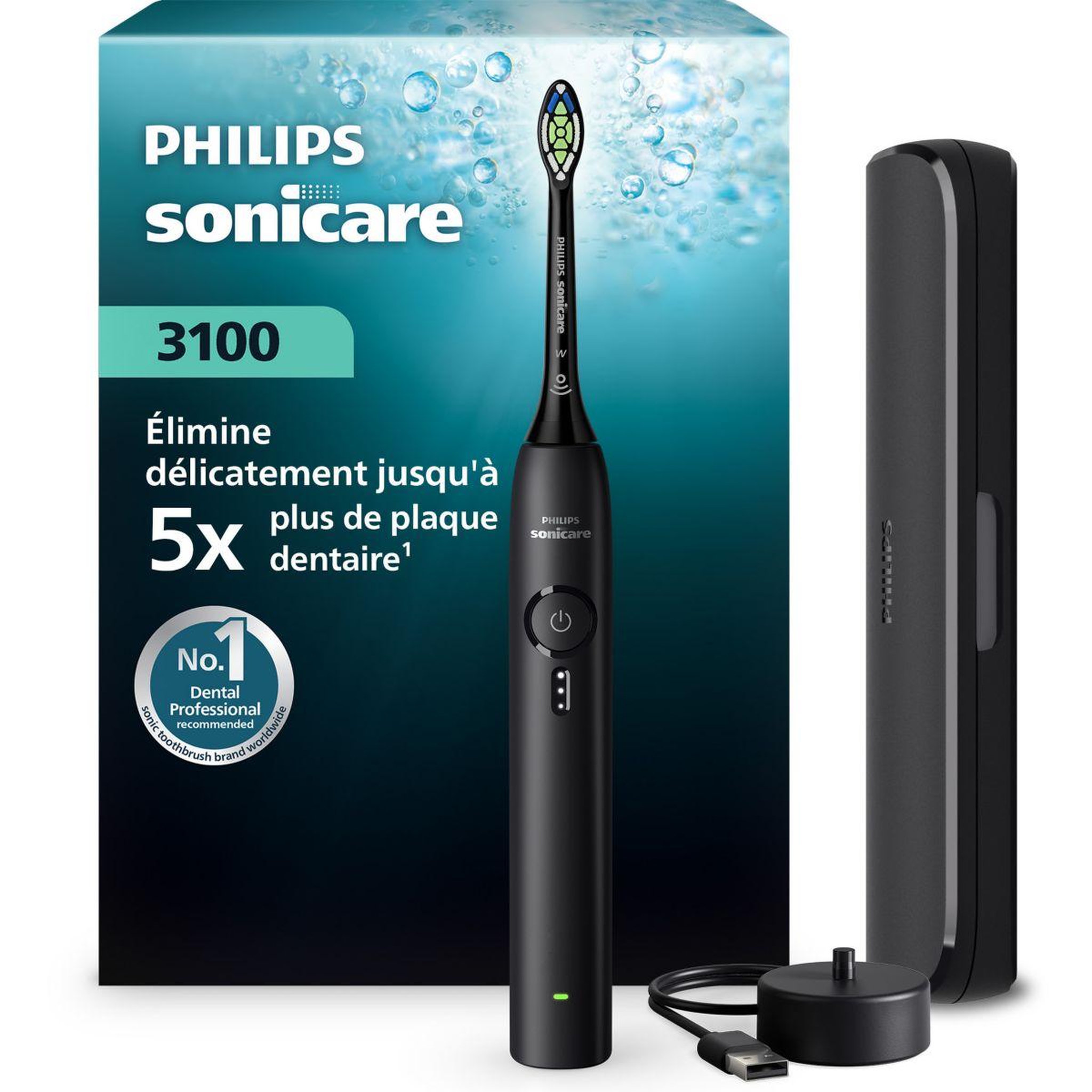 Philips Brosse à dents électrique HX4033/32 Serie 3100 Noire