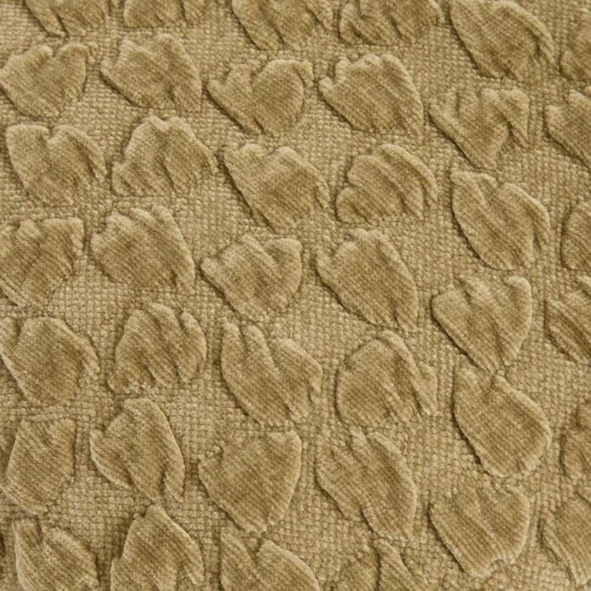 ATMOSPHERA Coussin Chenillé 3D  Nova  40x40cm Kaki