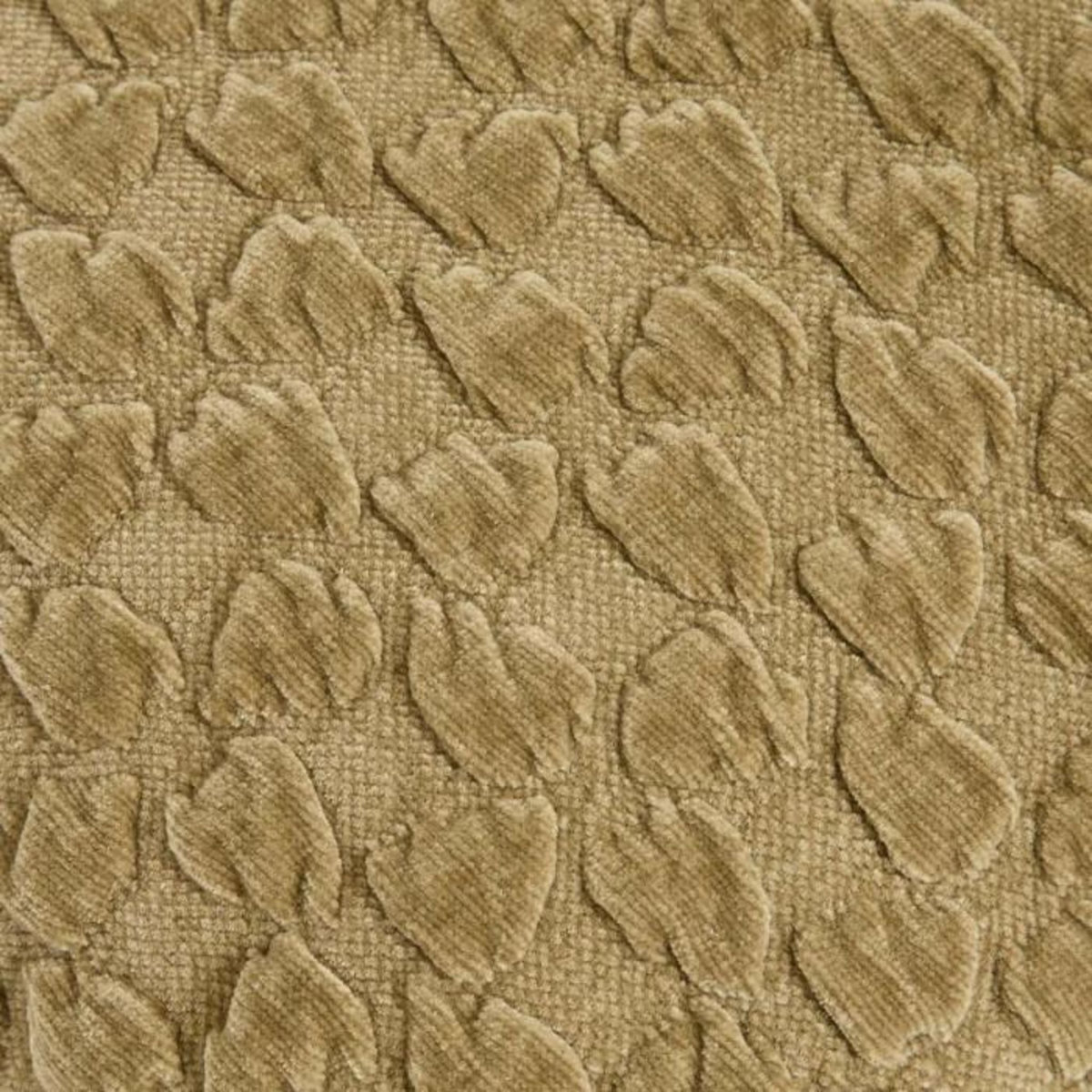 ATMOSPHERA Coussin Chenillé 3D  Nova  40x40cm Kaki