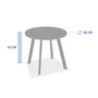 Voir la diapositive 3 : HESPERIDE Table d'appoint ronde Saona Argile - 50 cm - Hespéride