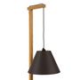 Voir la diapositive 3 : Paris Prix Lampadaire Design avec Table d'Appoint  Floor  199cm Chêne & Noir
