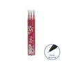 Voir la diapositive 2 : PILOT Lot de 3 recharges pour roller effaçable pointe moyenne FriXion Ball / Clicker rouge