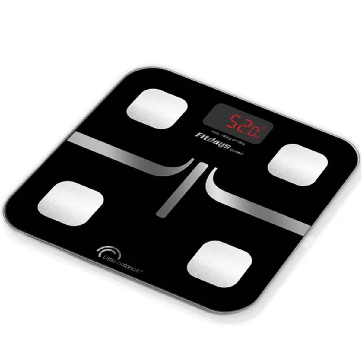 LITTLE BALANCE Impédancemètre connecté 180kg/100g noir - 8353