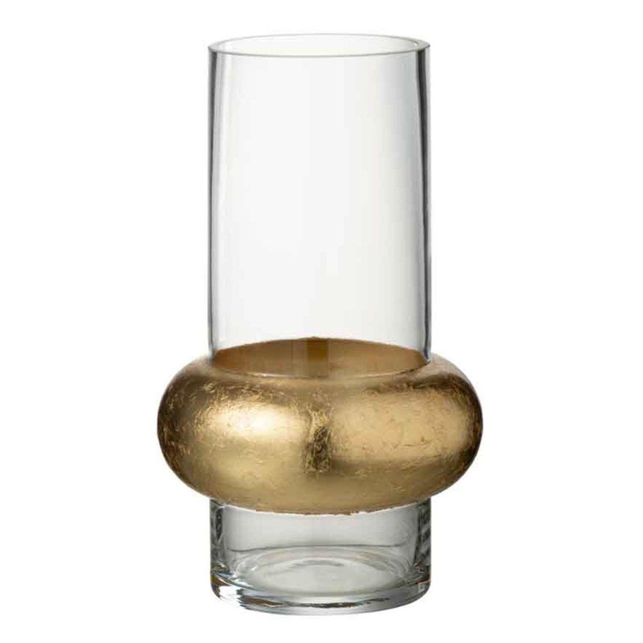 J-LINE Vase déco  bague cylindrique  25cm transparent