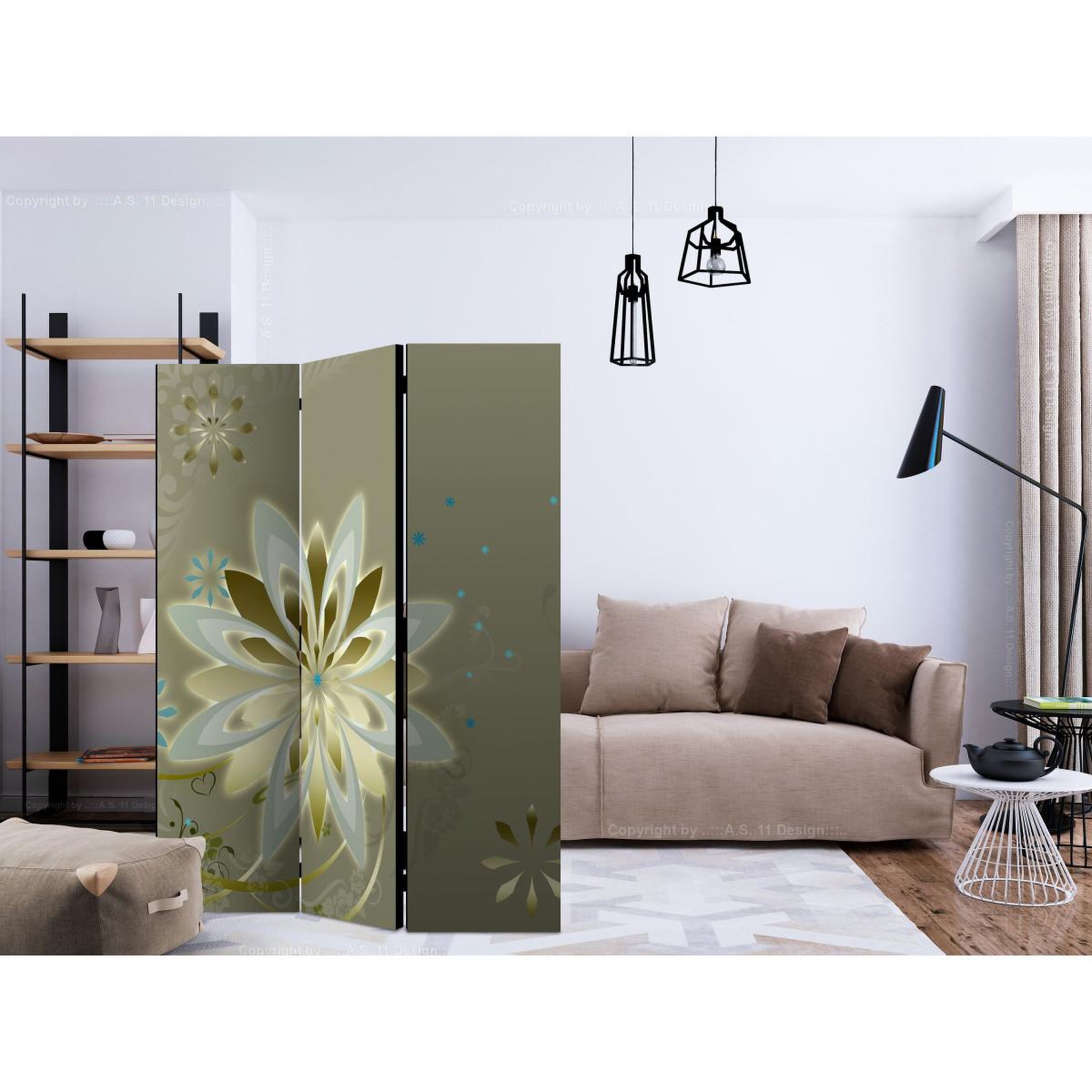 Voir la diapositive 2 : Paris Prix Paravent 3 volets  nature's genesis  135x172cm
