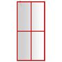 Voir la diapositive 3 : VIDAXL Paroi de douche avec verre ESG transparent rouge 100x195 cm