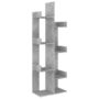 Voir la diapositive 2 : VIDAXL Bibliotheque Gris beton 48x25,5x140 cm Bois d'ingenierie