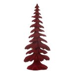 Paris Prix Sapin Déco en Résine  Luciano  36cm Rouge