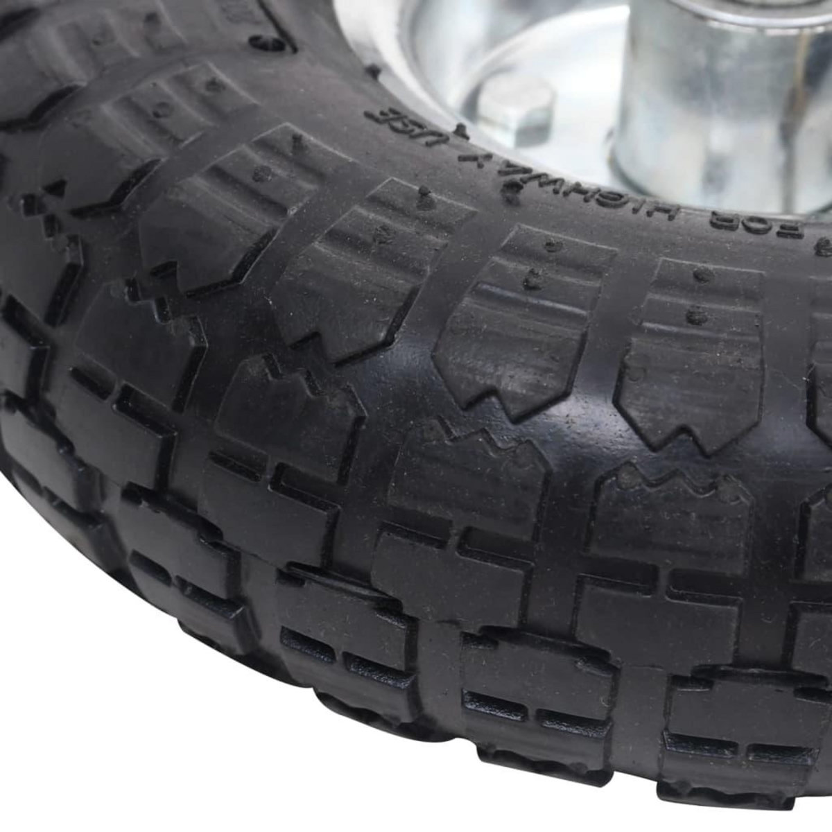 VIDAXL Roue de diable 2 pcs Caoutchouc 4.10/3.50-4 (260 x 83 mm)